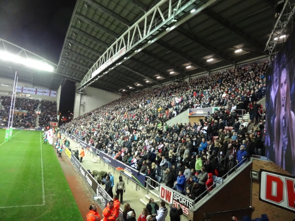 DW Stadium, Wigan.